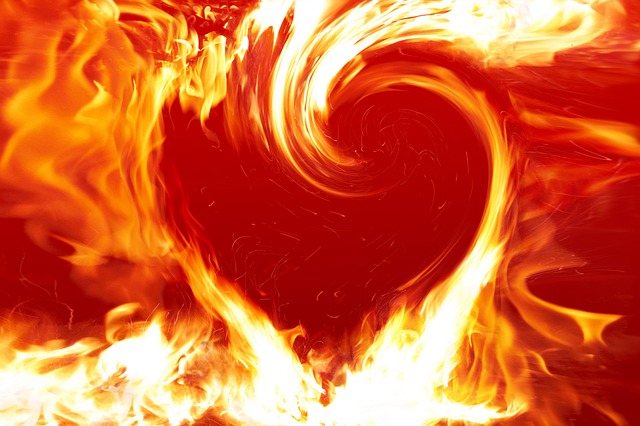 Mon journal lunaire du 9 septembre 2019 – Un coeur enflammé –