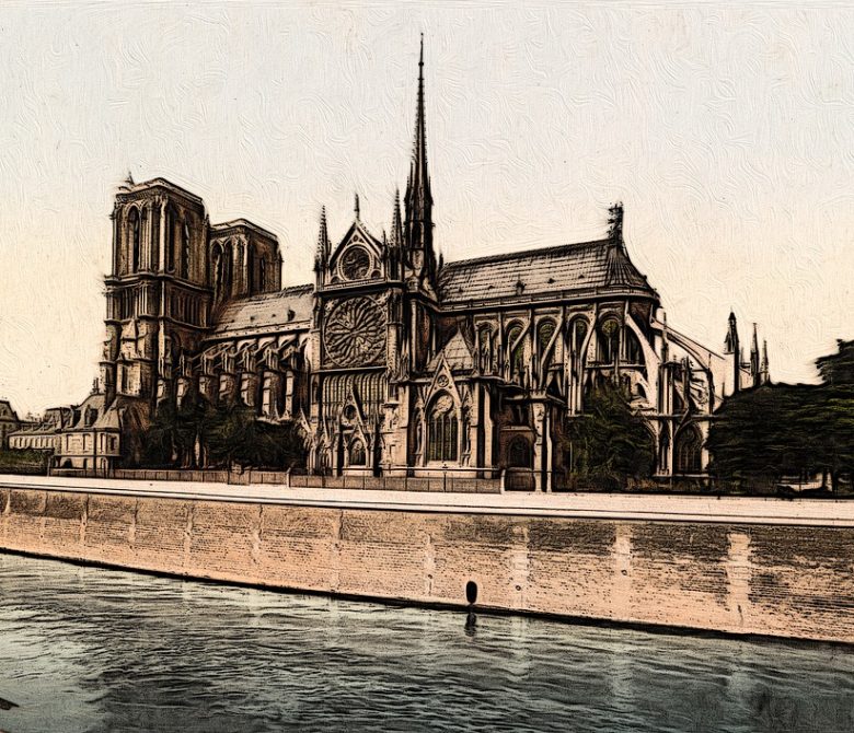 Une Vielle Dame à Genoux